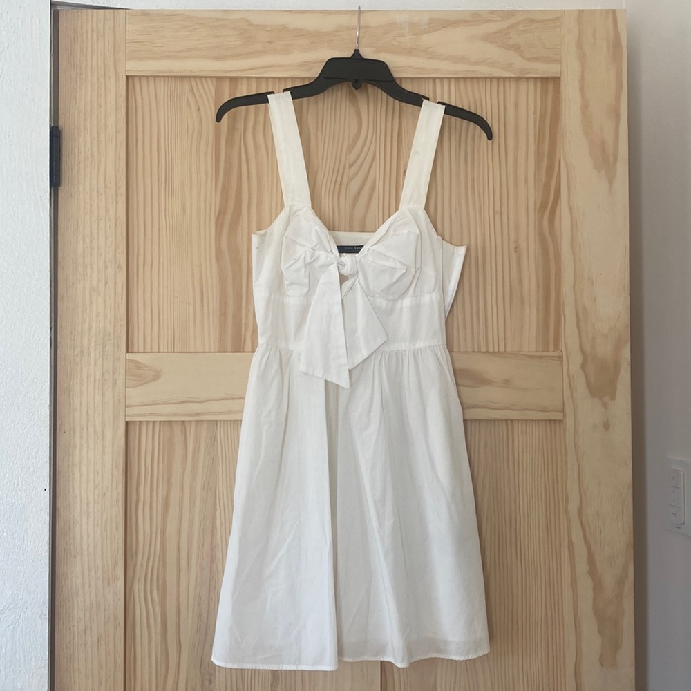 Zara White Linen Dress